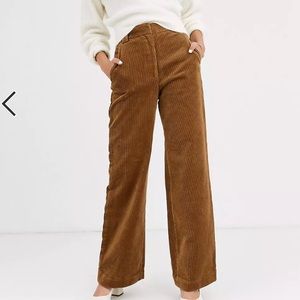 & Other Stories Camel Brown Corduroy Flared Pants